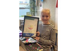 CBO Meilân viert winnaar van Mascotte Tekenwedstrijd