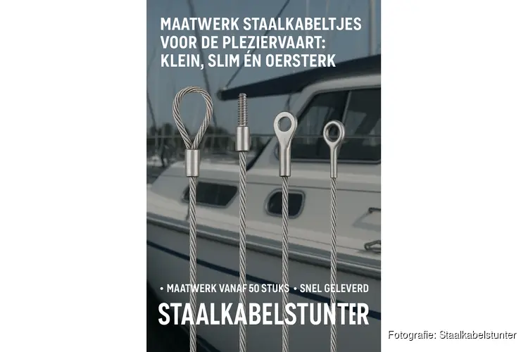 Maatwerk staalkabeltjes voor de pleziervaart: klein, slim én oersterk